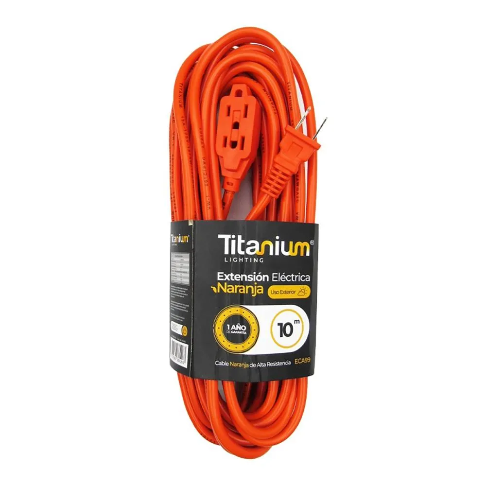 Extension Electrica Naranja Titanium