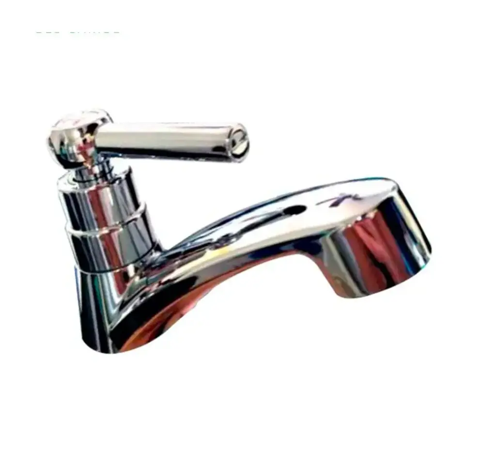 Llave Lavamanos Plástica Cromada Palanca Fermetal