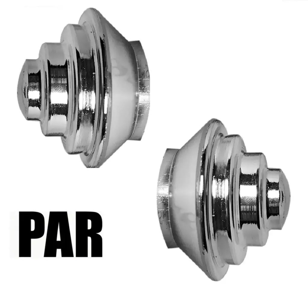 Terminal Cortinero Cromado Lej x 2u