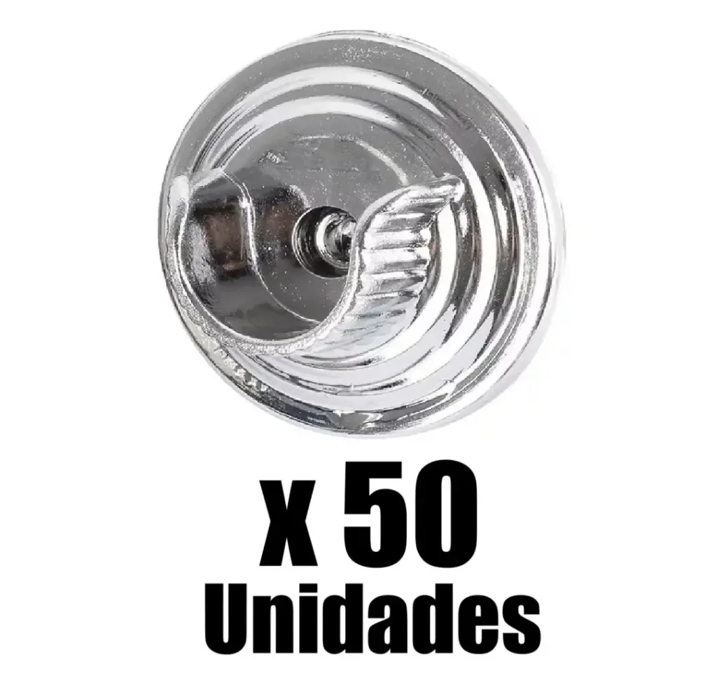 Plafon Cortinero Abierto Cromado Lej x 50 Und