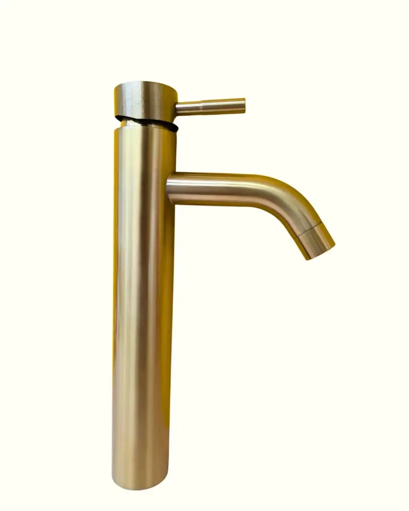 Llave Lavamanos Monocontrol Luxury Gold Alto Mercury