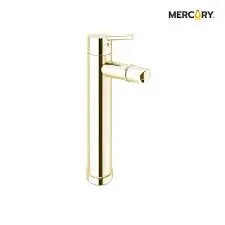 Llave Lavamanos Monocontrol Luxury Gold Alto Mercury