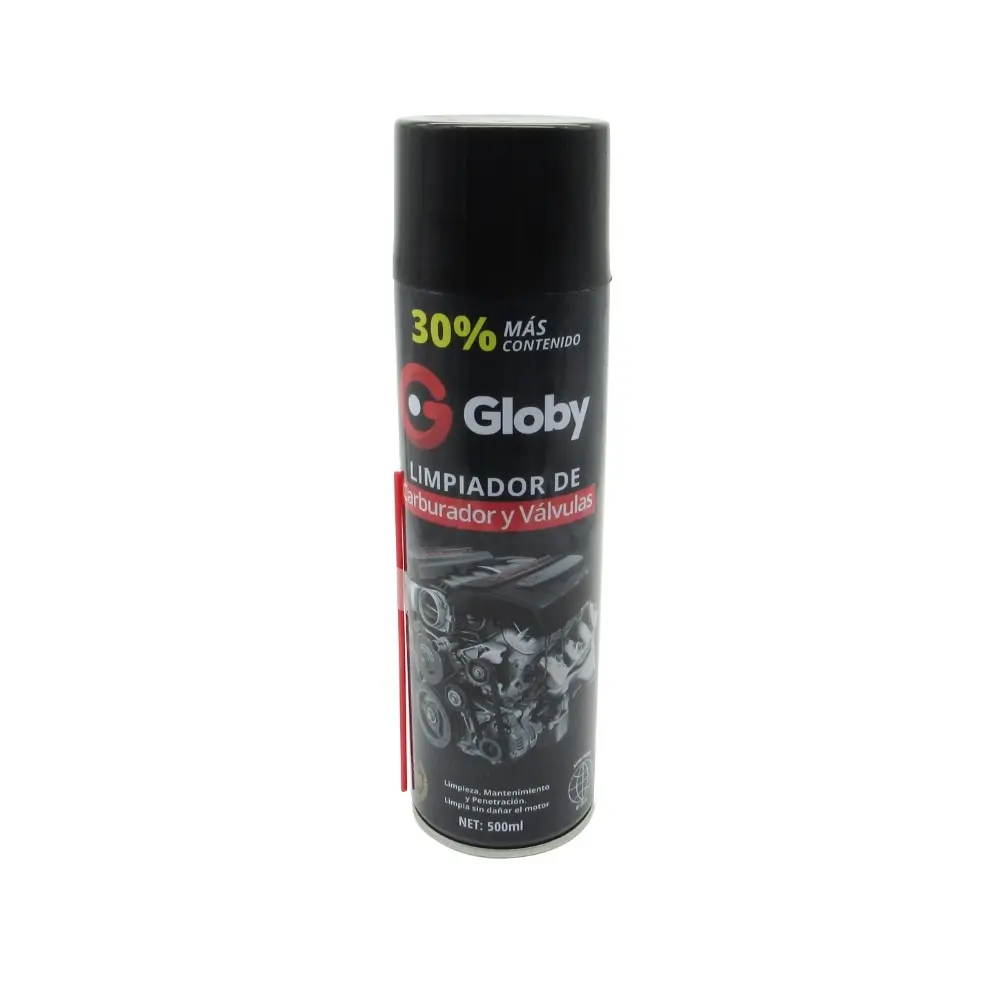 Limpiador de Carburador y Valvulas 500ml Globy