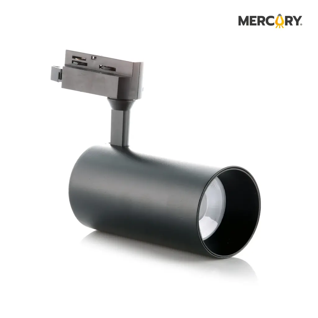 Spot Led Liso Negro 20w 3500k Mercury