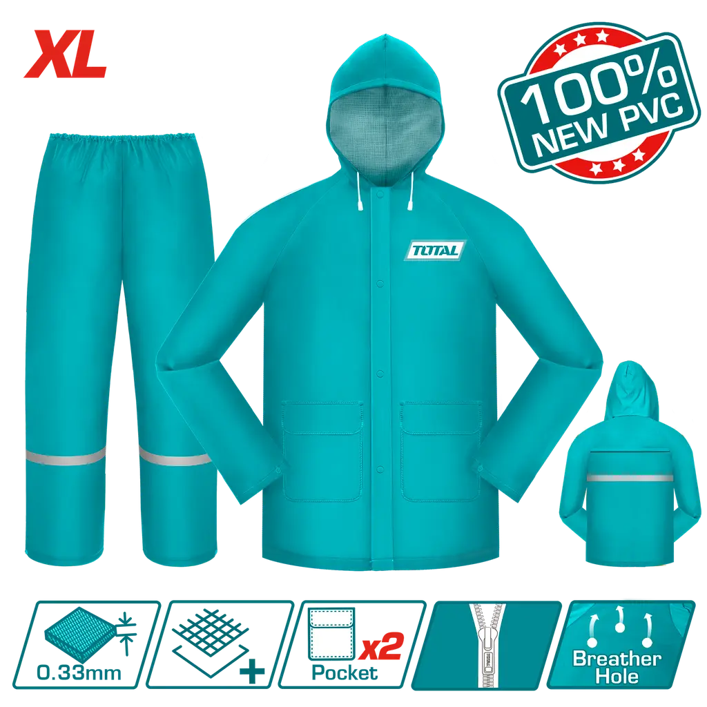 Impermeable Para Moto Industrial Talla Xl Total