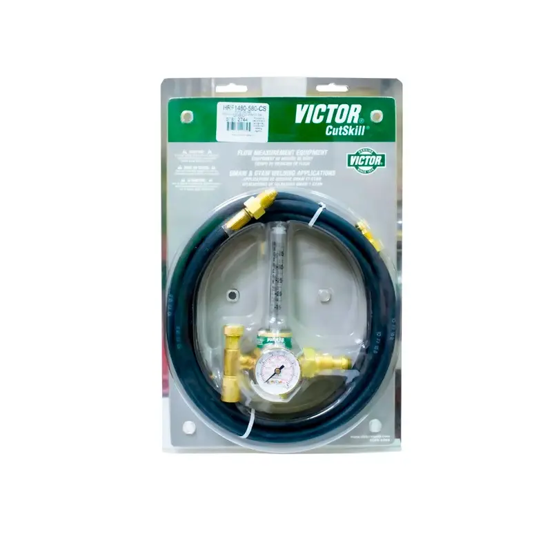 Victor Regulador De Argon/CO2 Y Helio Para Soldadores TIG Y MIG Con Manguera De 10 Pies
