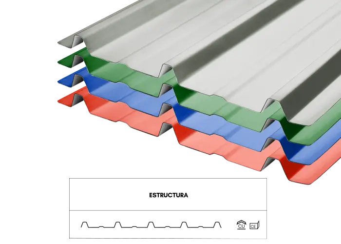 Teja UPVC Termoacústica Ecoroof 36 0.92x11m Arkos