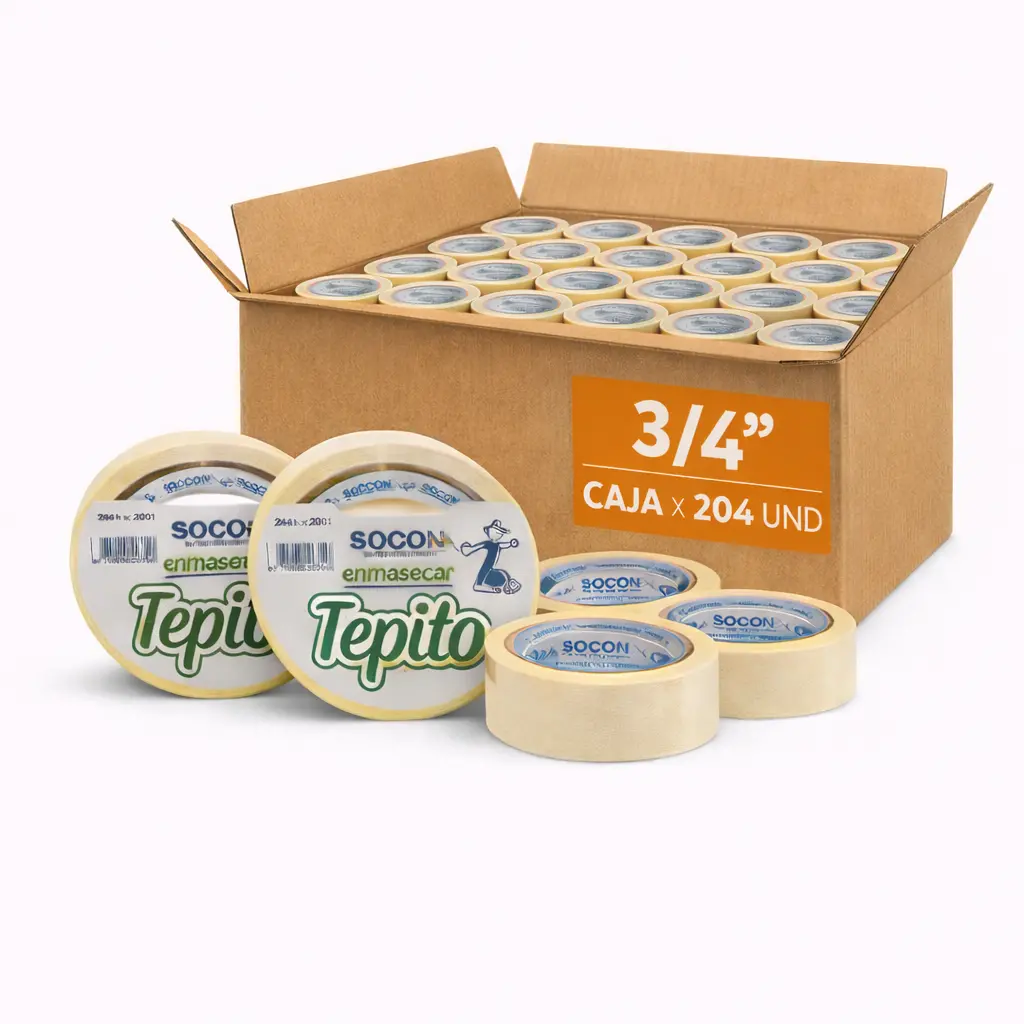 Cinta Enmascarar 20m Tepito Caja