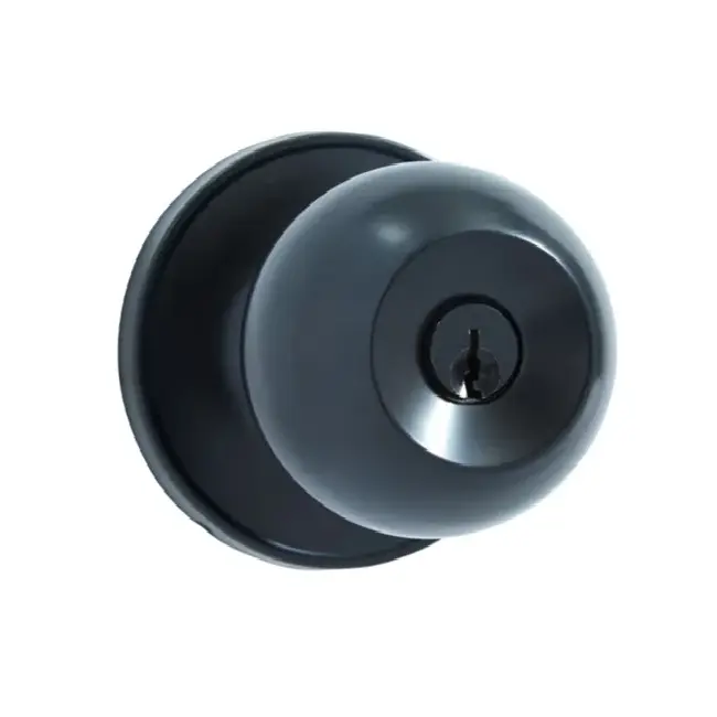 Cerradura Pomo Negro Mate Mercury