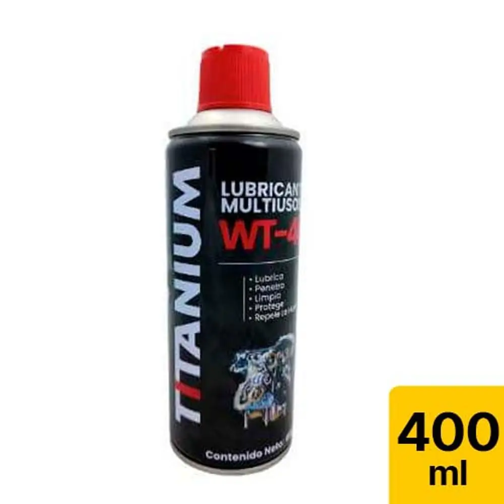 Aceite Lubricante Multiusos WT-40 Aerosol 400ml Titanium