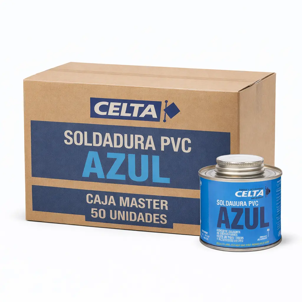 Soldadura Pvc Color Azul Celta x Caja Master