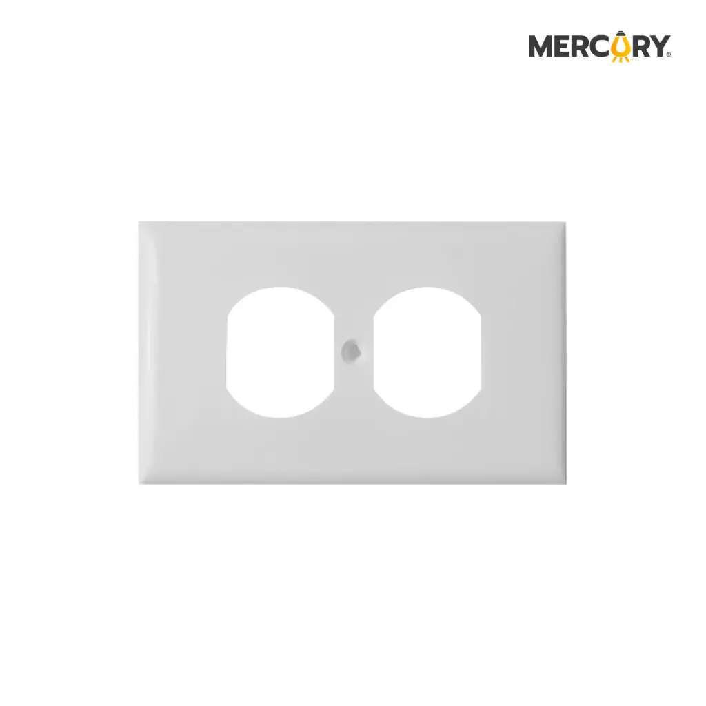 Tapa Toma Doble Tipo Leviton Mercury