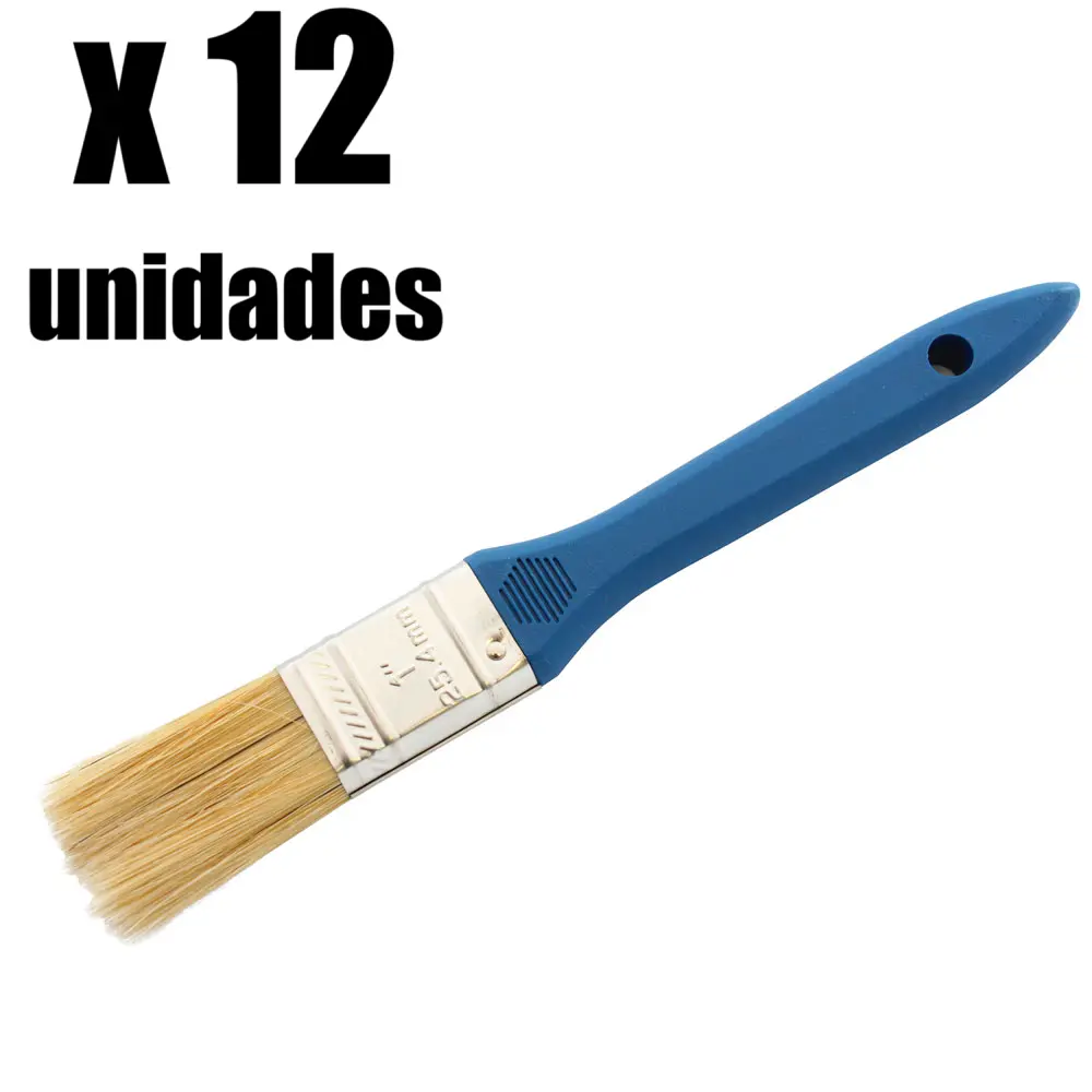 Brocha Profesional Azul Caribe x 12u