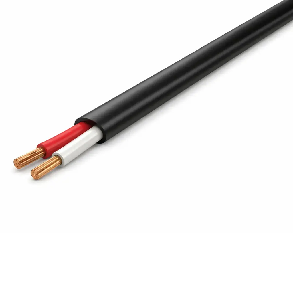 Cable Encauchetado Negro Mercury Thhw Bimetalico (Cu-Clad Al) 2awg