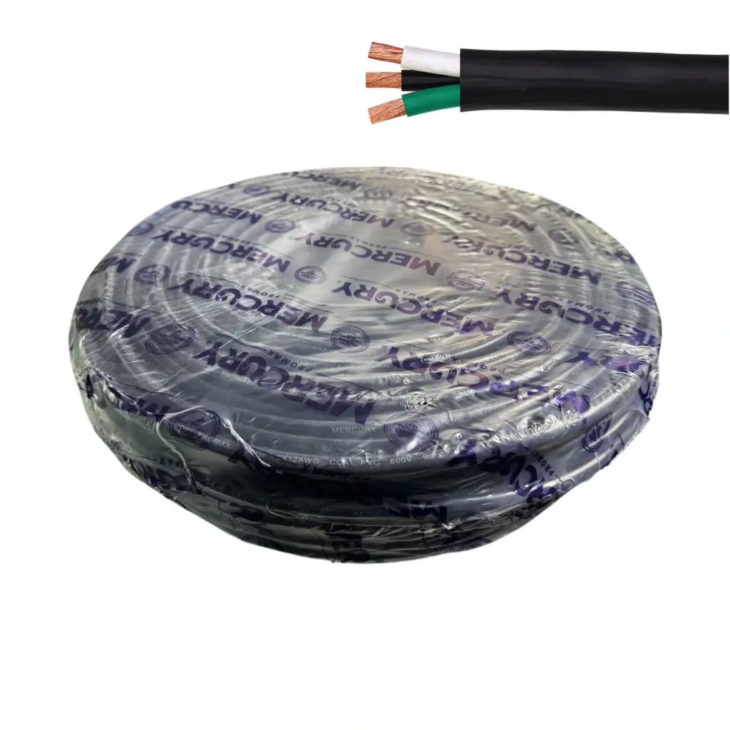 Cable Encauchetado THHW AWG Bimetalico Mercury x 100m