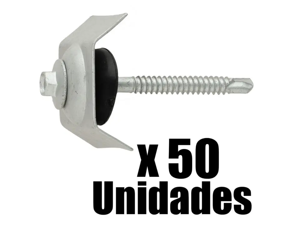 Tornillo Cubierta 14 x 2.5/8 Con Arandela Compuesta Ajover x 50 und