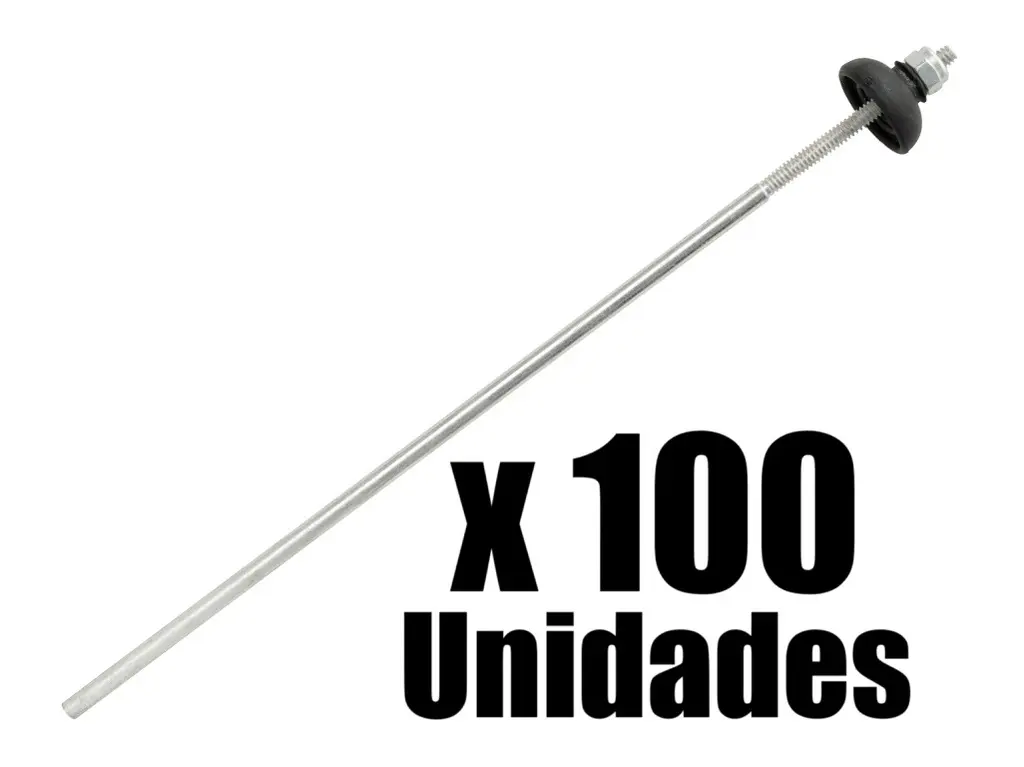 Tornillo Cubierta Espigo Con Arandela 4.7mm x 25cm Ajover x 100u