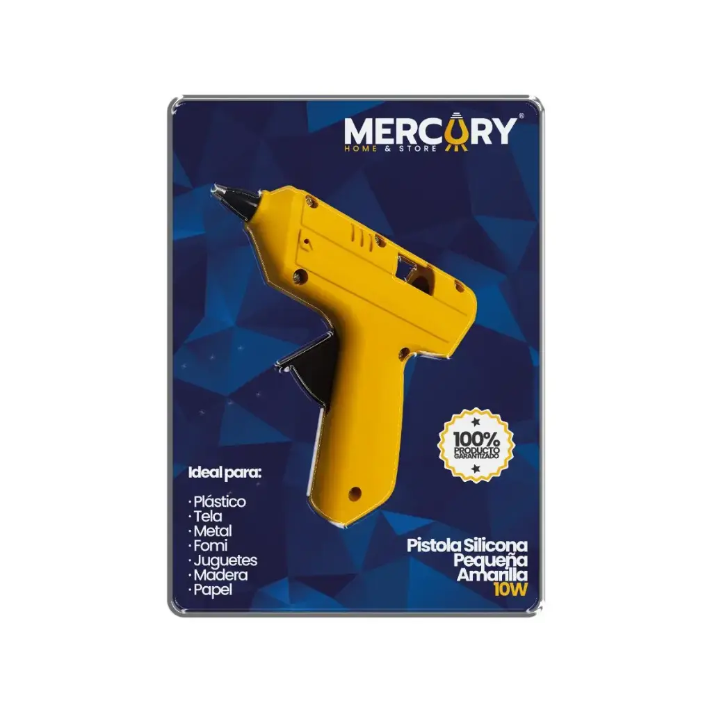 Pistola Silicona Pequeña 10w Amarilla Mercury
