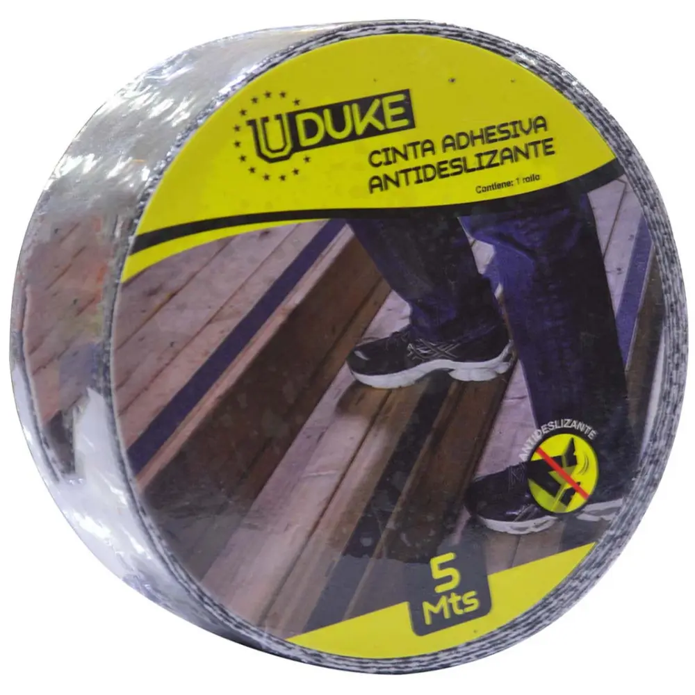 Cinta Adhesiva Antideslizante 2" Negra Uduke