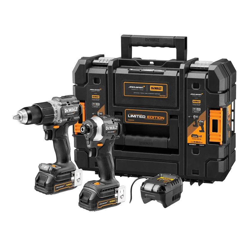 Taladro inalambrico Percutor + Atornillador Impacto 20V Dewalt Mcglaren