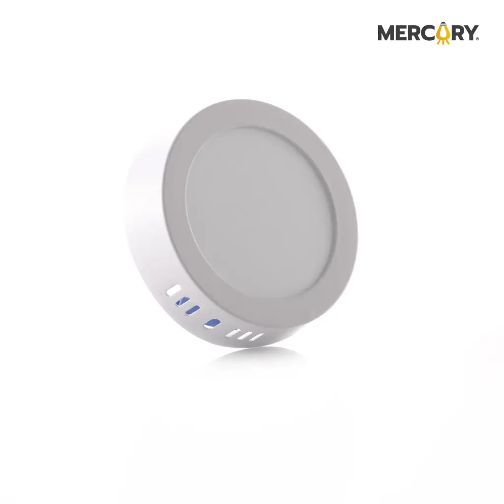 Panel Led Sobreponer Blanco Redondo Mercury