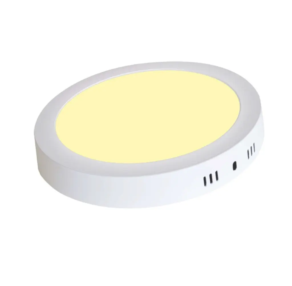 Panel Led Sobreponer 18w 8" Luz Calida 3000k Redondo Mercury