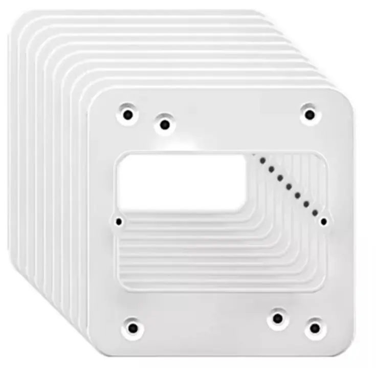 Tapa Plastica Suplemento 4x2 Blanca ST Termoencogido Induma x 10 und