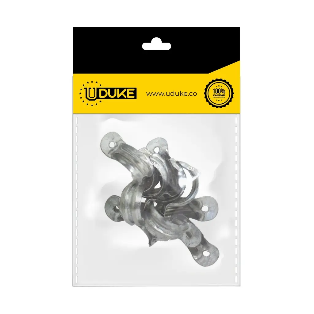 Grapa Tubo Galvanizada Sencilla Induma Pack 10u