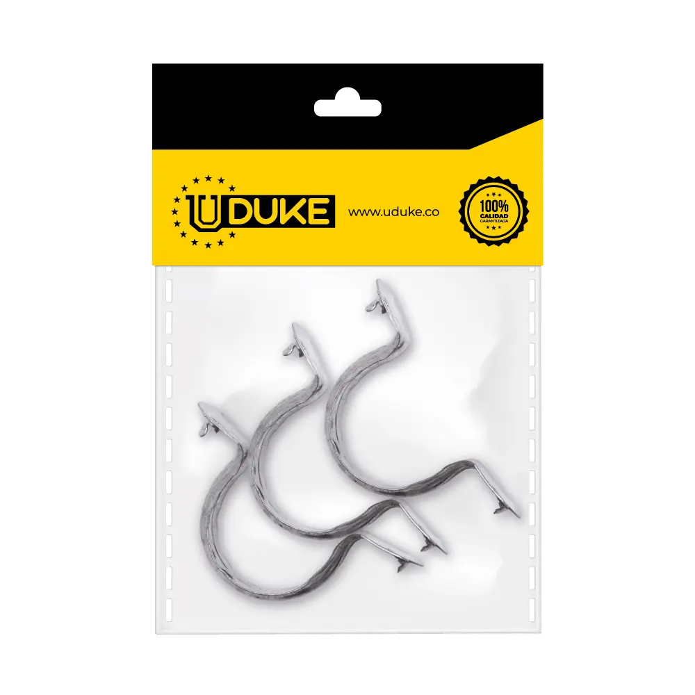 Grapa Tubo Galvanizada Doble Ado