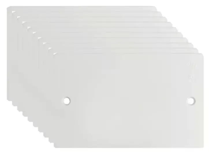 Tapa Plastica 2x4 Ciega Blanca St Termoencogido 10u