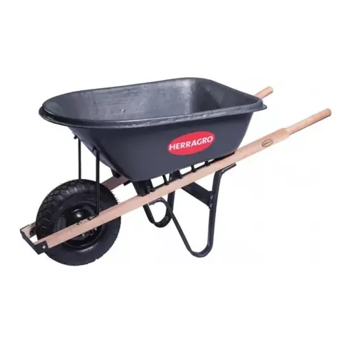 Carretilla 100 Lts Plastica Llanta Antipinchazo Herragro