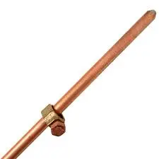 Varilla Copperweld 14mm x 1.80m + Grapa Cobre