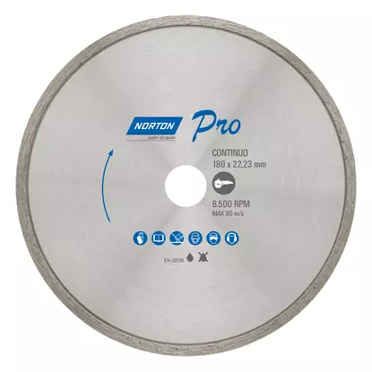 Disco Diamantado Continuo Norton Pro