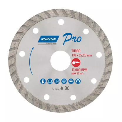 Disco Diamantado Turbo Norton Pro