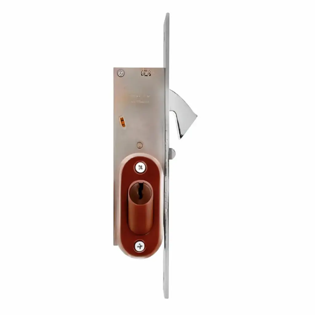 Cerradura Embutir 854 Caoba Cilindro Doble Yale