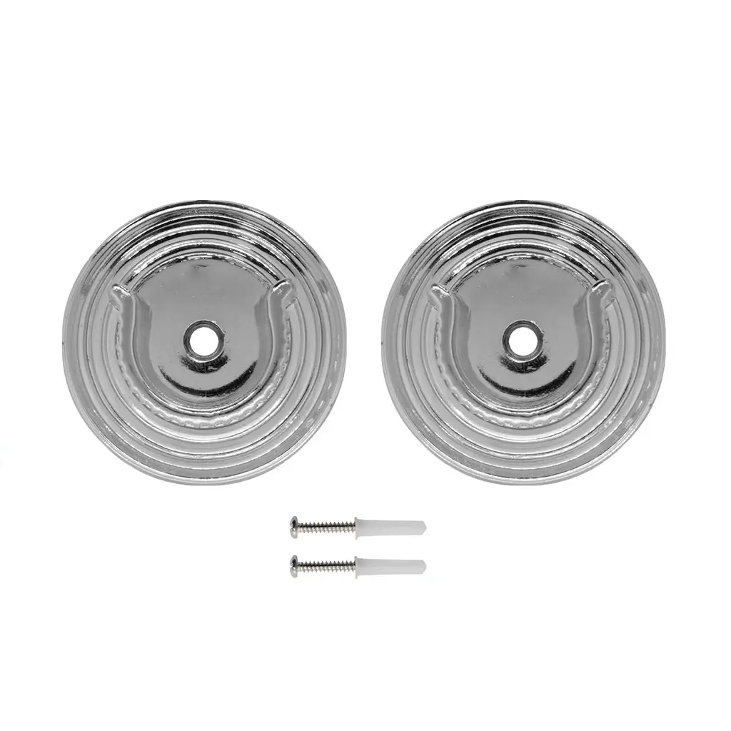 Plafon Cortinero Abierto Cromado  Ado x 2 Und