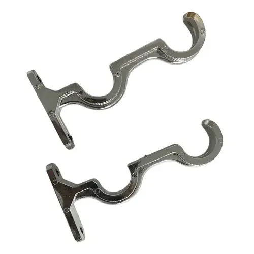 Soporte Cortinero Muro Cafe Doble 3/4" Uduke x 2 Und