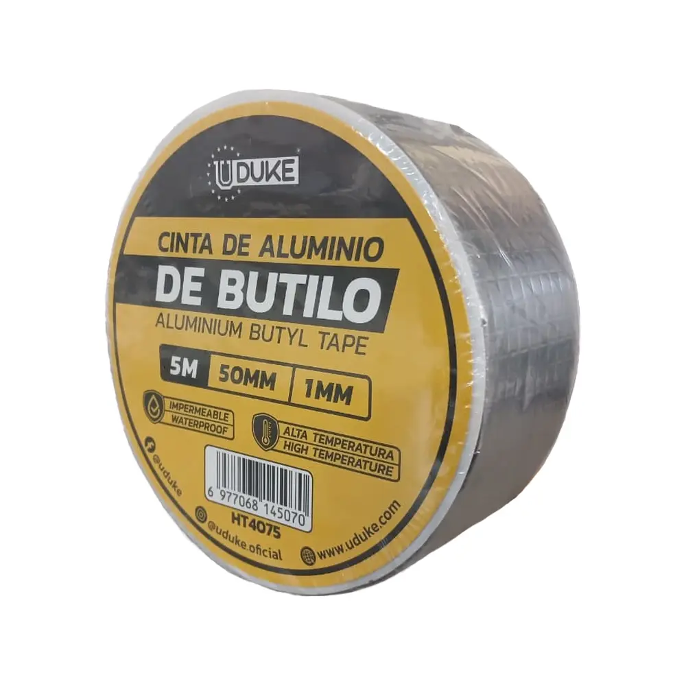 Cinta Autoadhesiva Aluminio de Butilo 5cm Uduke