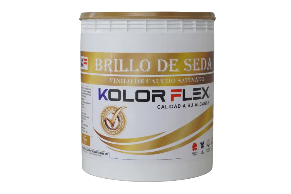 Pintura Acrilica Brillo De Seda Kolor Flex Blanco Galon