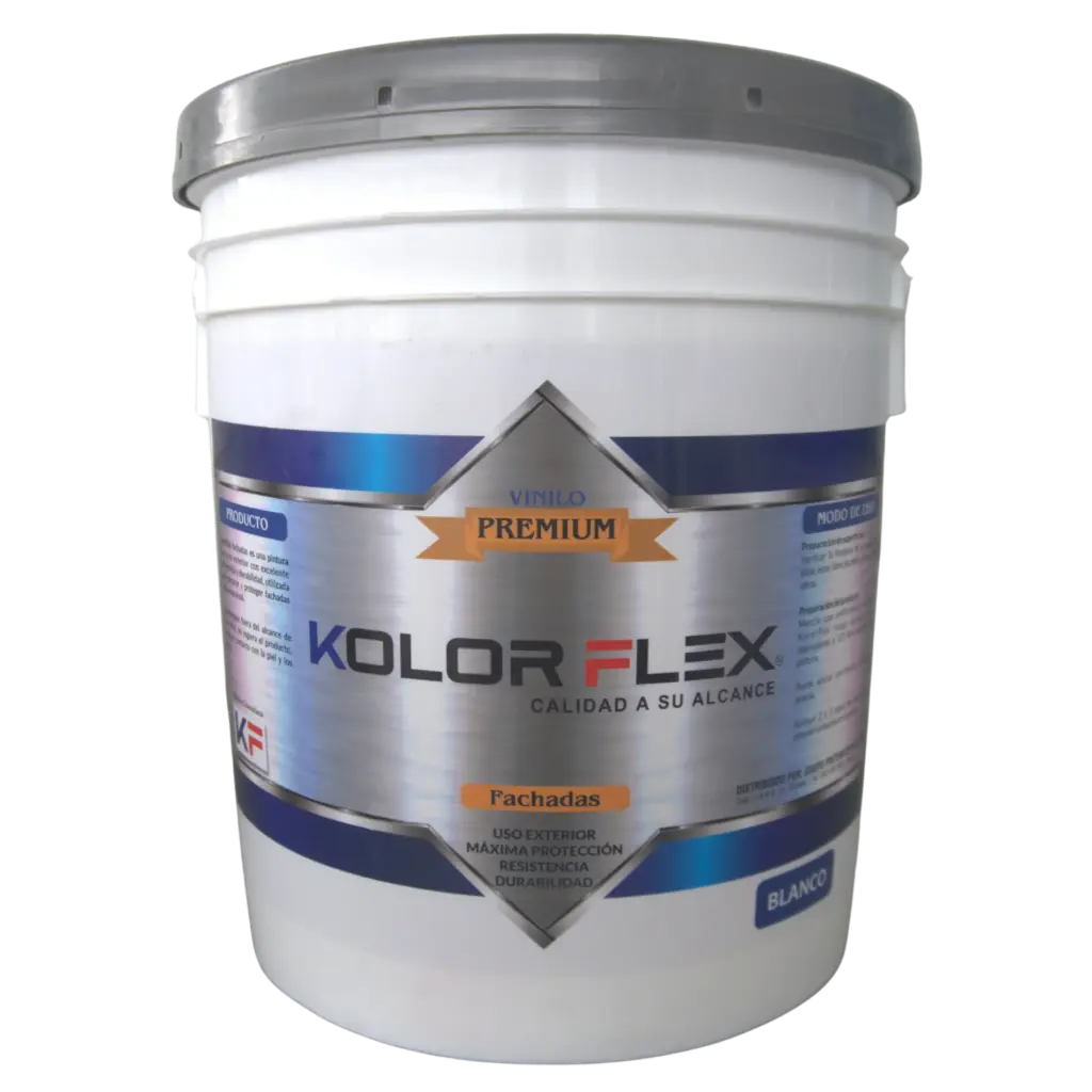 Pintura Acrílica Premium Fachada Kolor Flex Blanco Cuñete