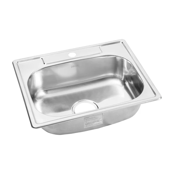 Lavaplatos De Acero Inoxidable 53x43cm Gricol