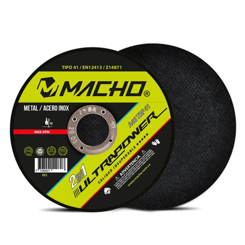 Disco Abrasivo Fino Corte Metal Ultrapower Macho
