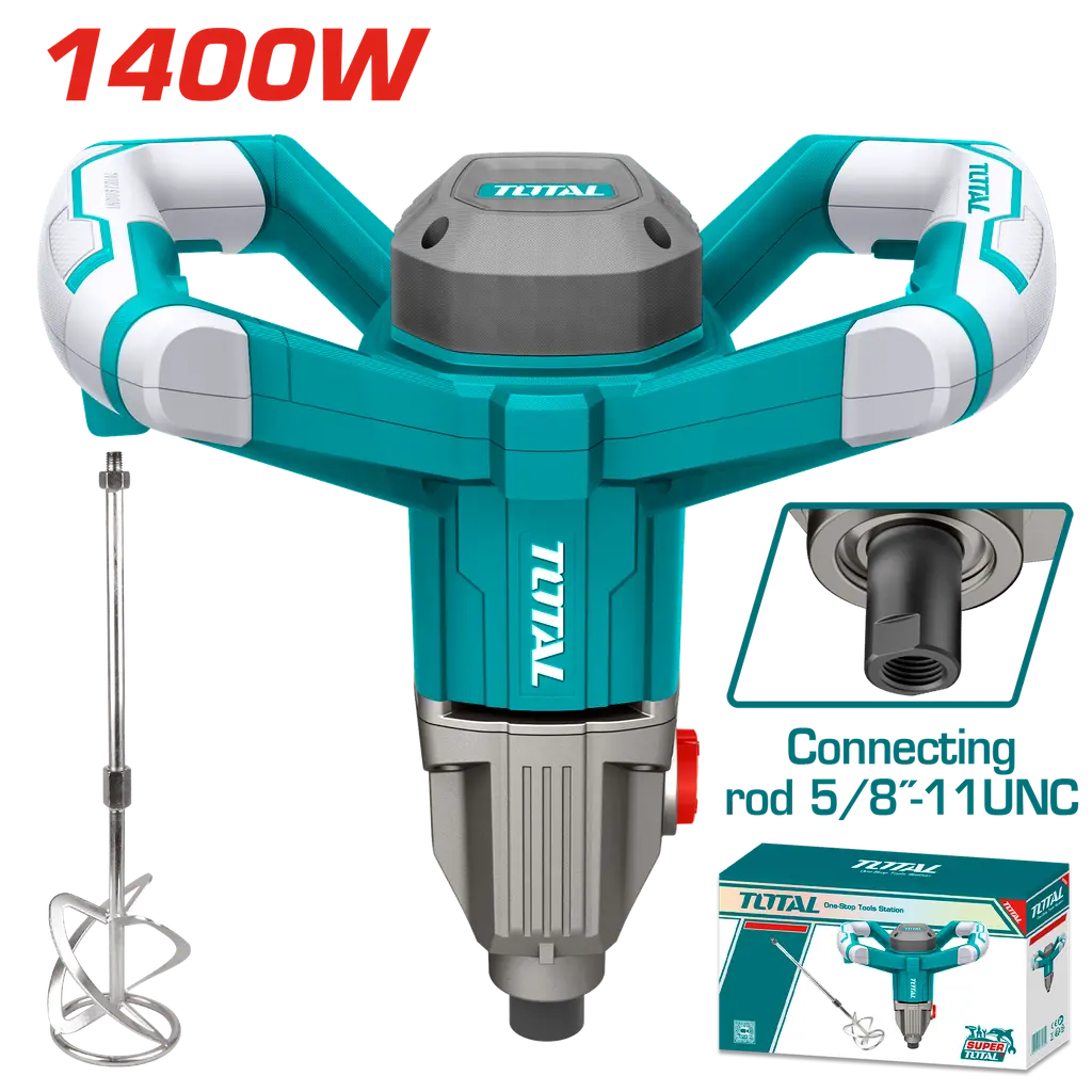 Mezclador Eléctrico de Pinturas + Batidor Total Tools