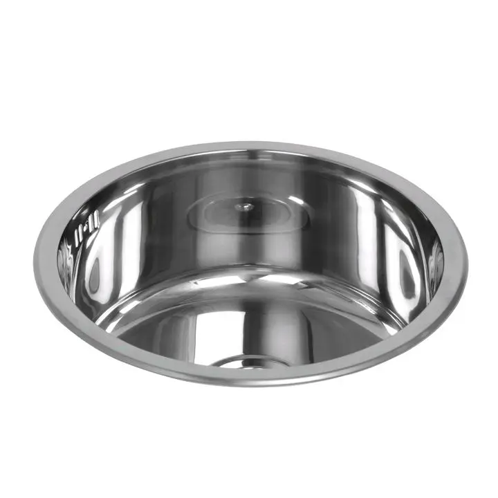 Lavaplatos Acero Redondo De Empotrar 43cms De Diámetro Con Complementos Gricol