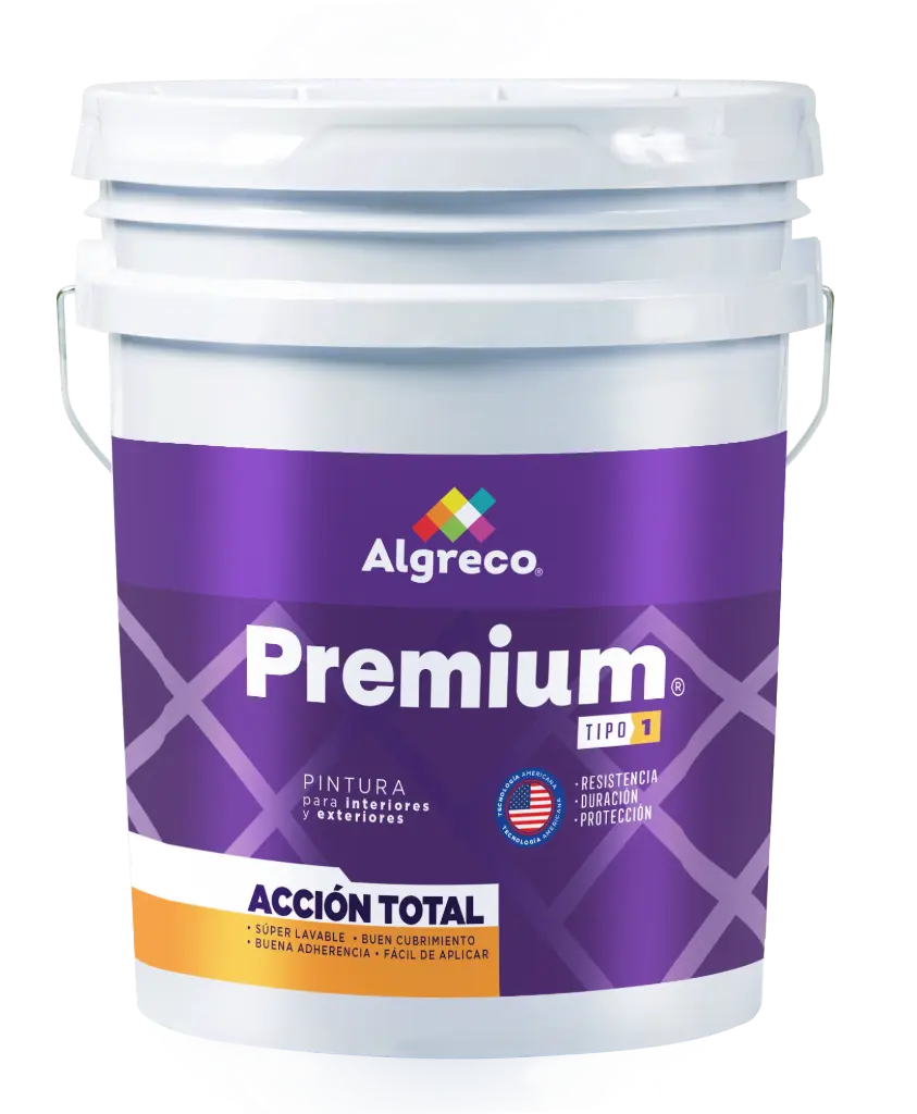 Pintura Vinilo Tipo 1 Premium Algreco Blanco Cuñete