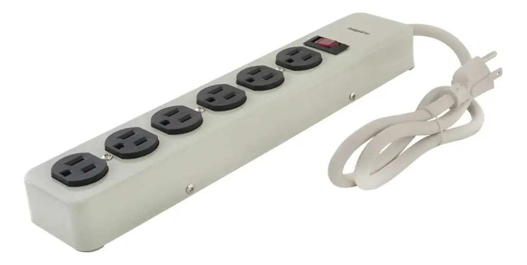 Multitoma 6 Salidas Cable Con Protección Tipo Americana Metálico Fulgore