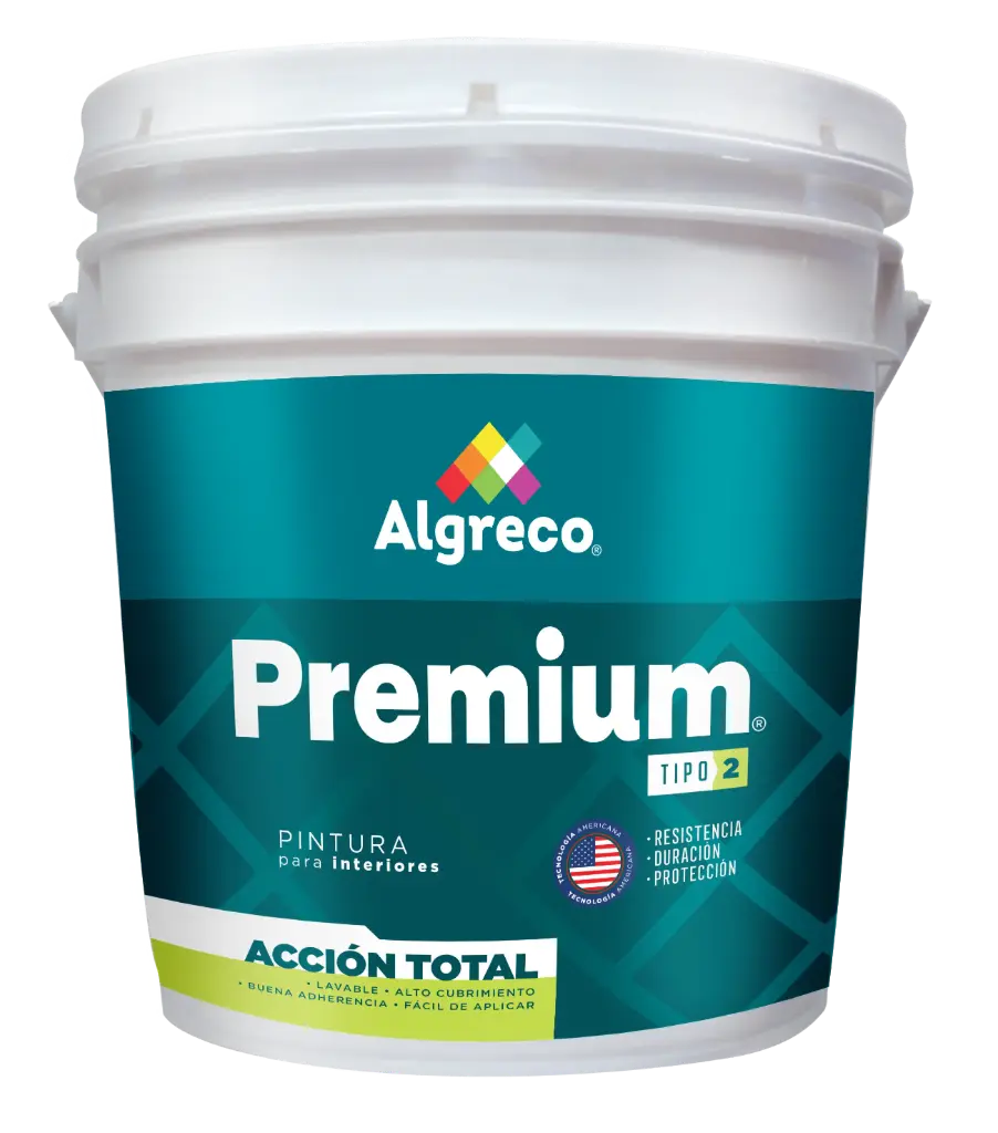 Pintura Vinilo T2 Premium Algreco Blanco Cuñete