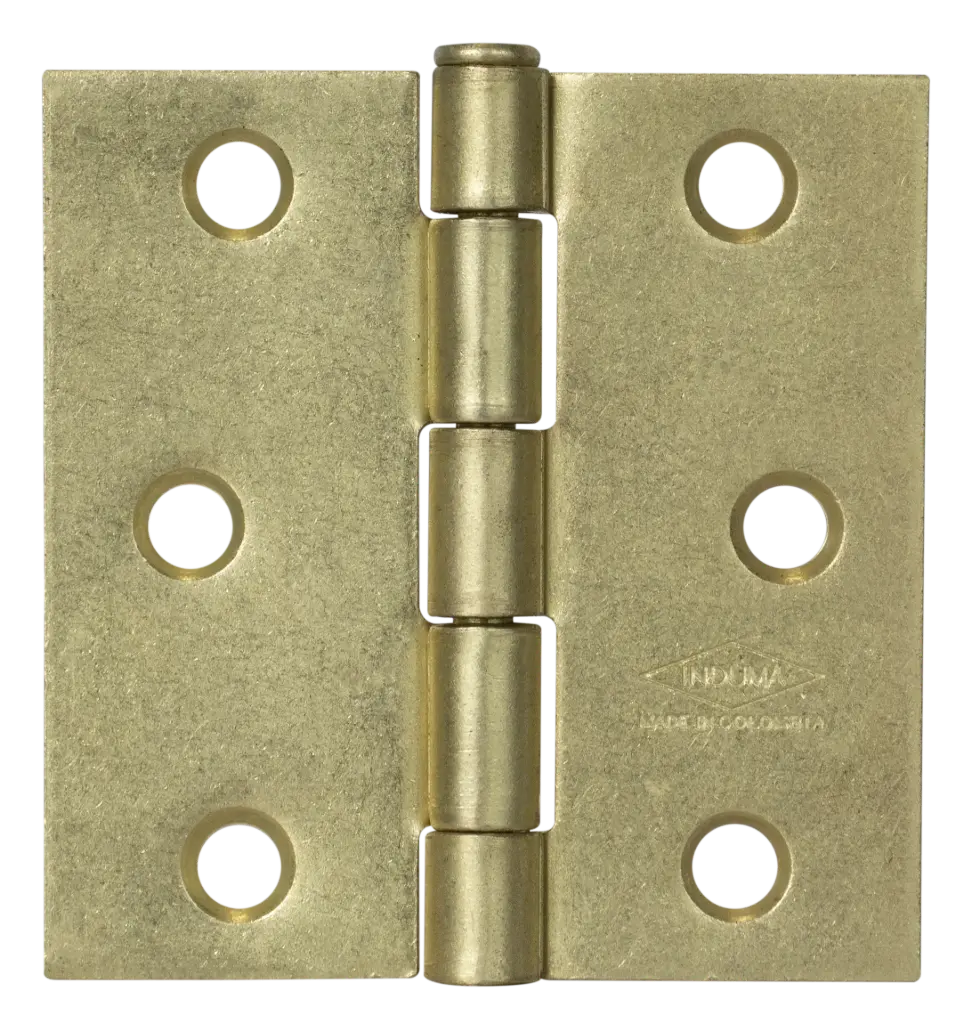 Bisagra Nudo Cabeza Plana Latonada Con Tornillo Trio 3u