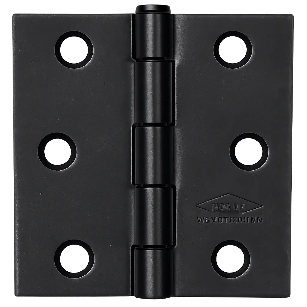 Bisagra Nudo 3X3 Cabeza Plana Negro Mate Con Tornillo Trio X 3 Und