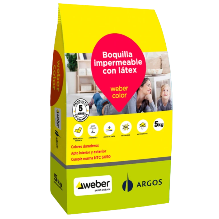 Boquilla Impermeable Weber Color 5kg